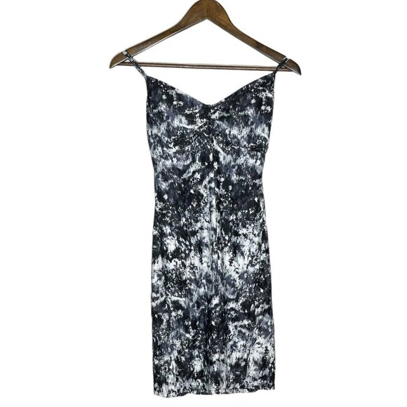 Athleta Women's Black and White Print Zumma Padded Swim Dress Size Medium - Picture 1 of 11